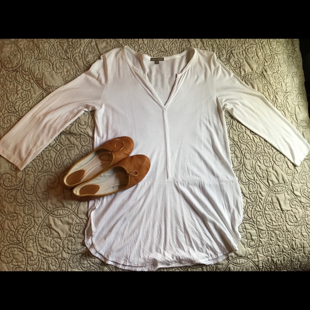 Lilla P white tunic top